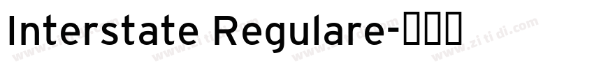 Interstate Regulare字体转换